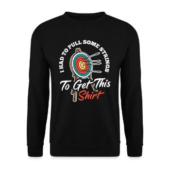 Archer Archery Archery - Unisex Sweatshirt - black - Front - Alina (178cm) & Michal (187cm)