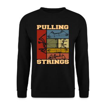 Archery Archery Sport Shooter - Unisex Sweatshirt - black - Front - Alina (178cm) & Michal (187cm)