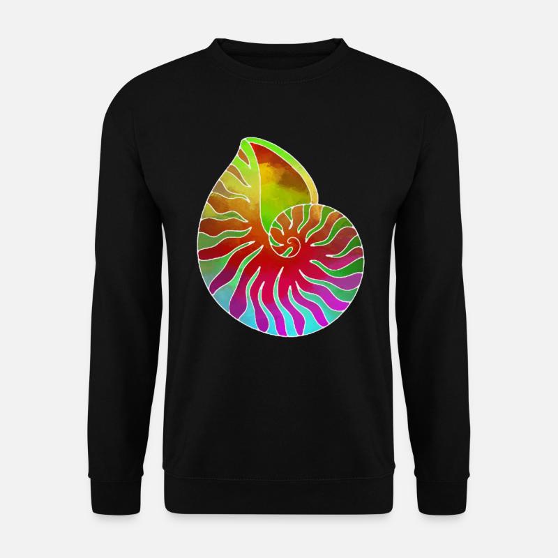 Shell purple green red - Unisex Sweatshirt - black