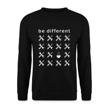 Chemistry Chemist Be Different Laboratory Flask - Unisex Sweatshirt - black - Front - Alina (178cm) & Michal (187cm)