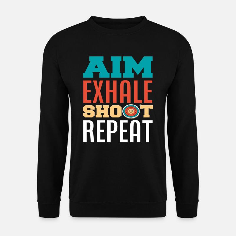 Archery Aiming Breathing Archery - Unisex Sweatshirt - black