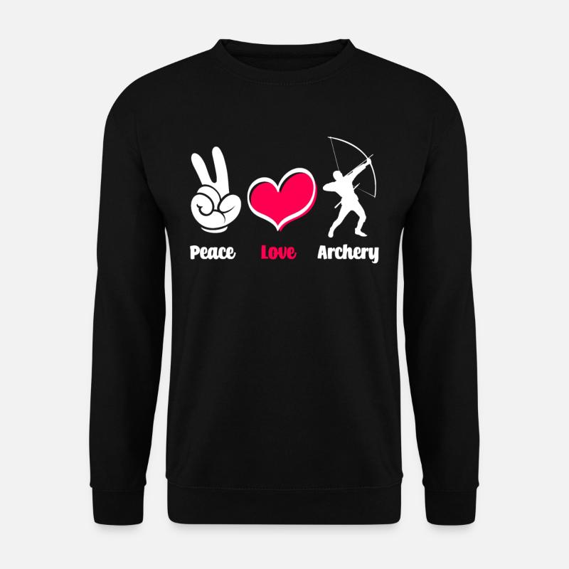 Archery Peace Love Archery - Unisex Sweatshirt - black