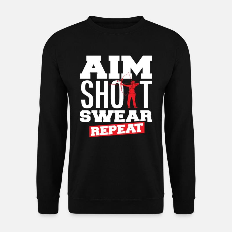 Bow, Aim, Swearing, Archery - Unisex Sweatshirt - black