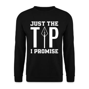 Bowpoint Arrow Archery - Unisex Sweatshirt - black - Front - Alina (178cm) & Michal (187cm)