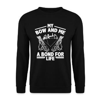 Love Archery Archery - Unisex Sweatshirt - black - Front - Alina (178cm) & Michal (187cm)