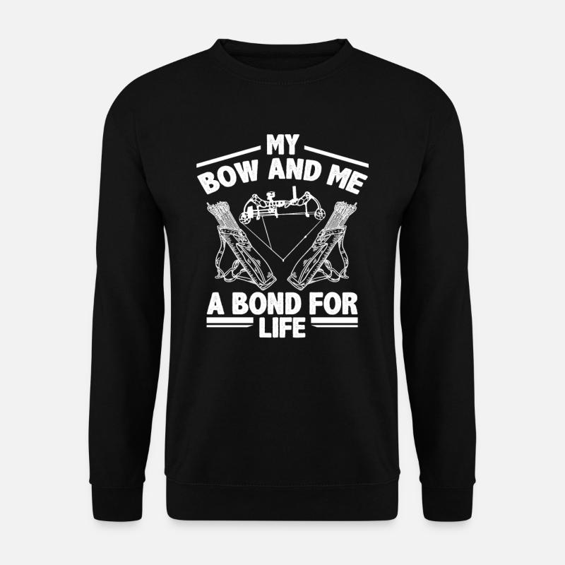Liebe Bogen Bogenschießen - Unisex Pullover - Schwarz