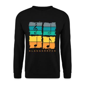 Orchestra Choir Orchestra Retro - Unisex Sweatshirt - black - Front - Alina (178cm) & Michal (187cm)