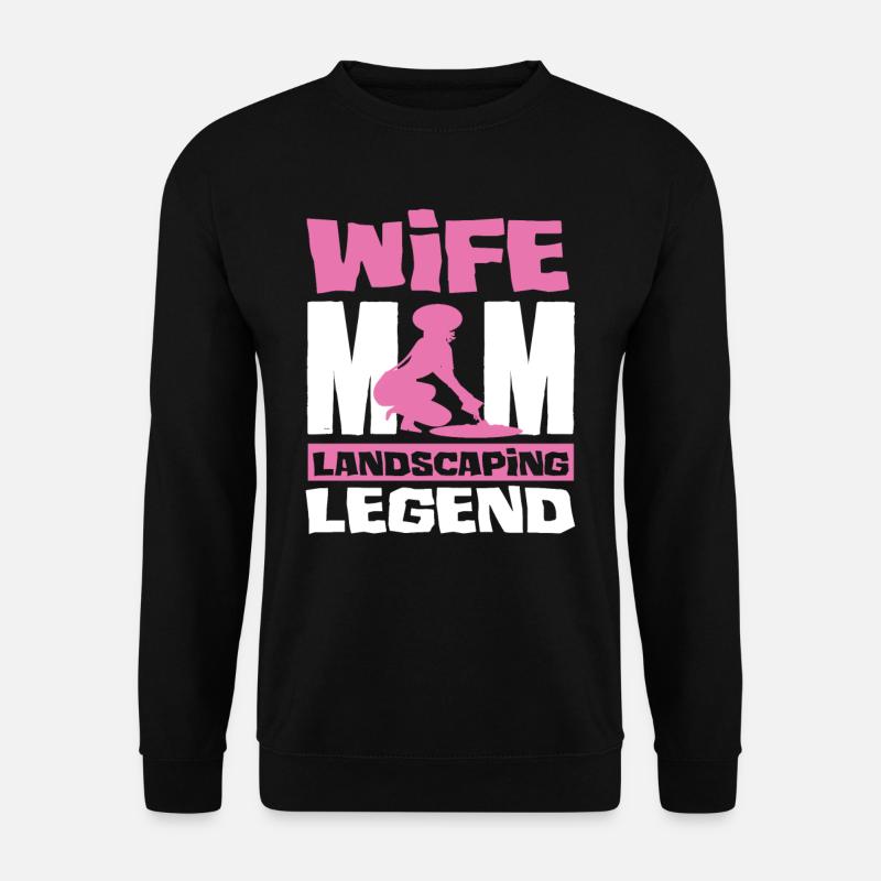 Landscaper Mrs. Mom - Unisex Sweatshirt - black