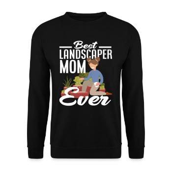 Beste Landschaftsgärtner Mama - Unisex Pullover - Schwarz - Vorne - Alina (178cm) & Michal (187cm)
