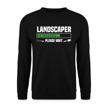 Landschaftsgärtner In Ausbildung - Unisex Pullover - Schwarz - Vorne - Alina (178cm) & Michal (187cm)