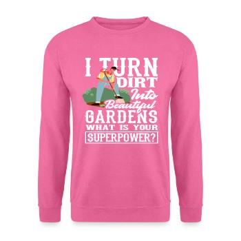 Paysagiste - Sweat-shirt Unisexe - rose - Devant