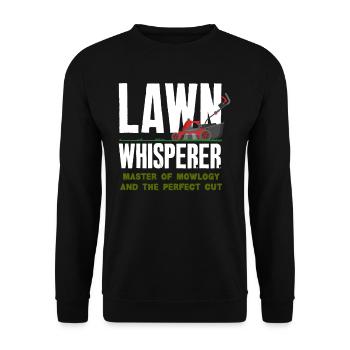 Landschaftsgärtner Rasen Flüsterer - Unisex Pullover - Schwarz - Vorne - Alina (178cm) & Michal (187cm)