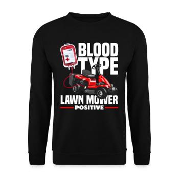 Tondeuse à gazon paysagiste Positive - Sweat-shirt Unisexe - noir - Devant - Alina (178cm) & Michal (187cm)