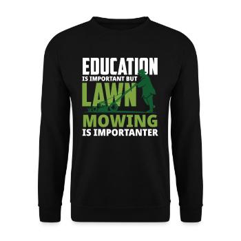 Formation du jardinier paysagiste - Sweat-shirt Unisexe - noir - Devant - Alina (178cm) & Michal (187cm)