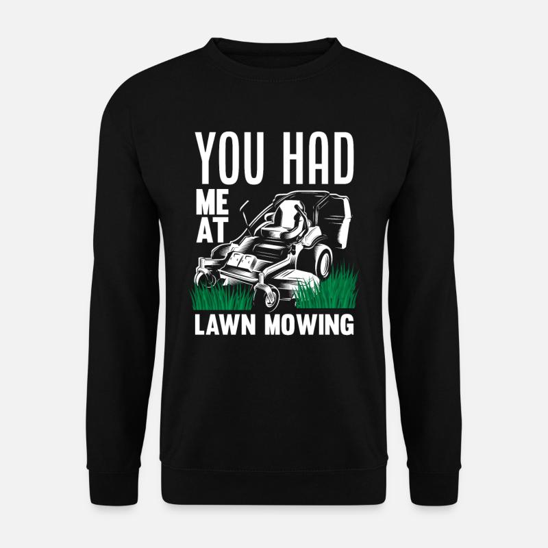 Landscaper Lawn Mowing Hobby - Unisex Sweatshirt - black