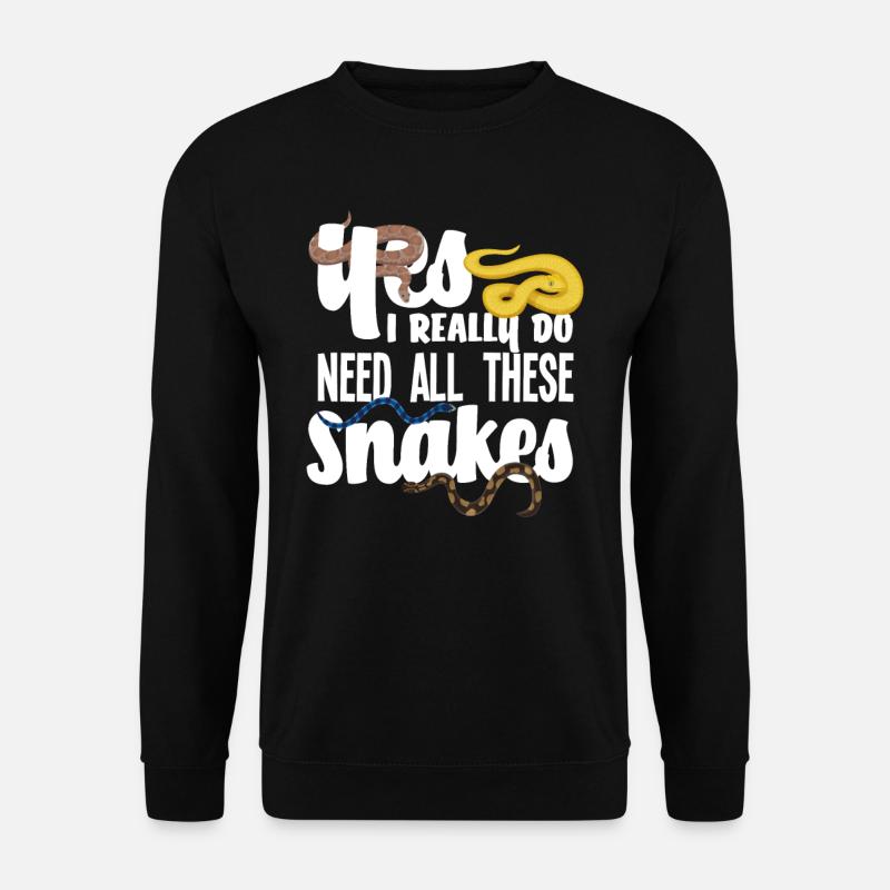 Serpent Serpent Éleveur de serpent - Sweat-shirt Unisexe - noir