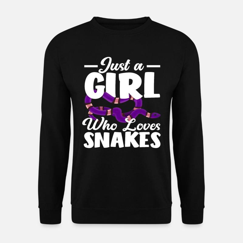 Snake Girl aime - Sweat-shirt Unisexe - noir