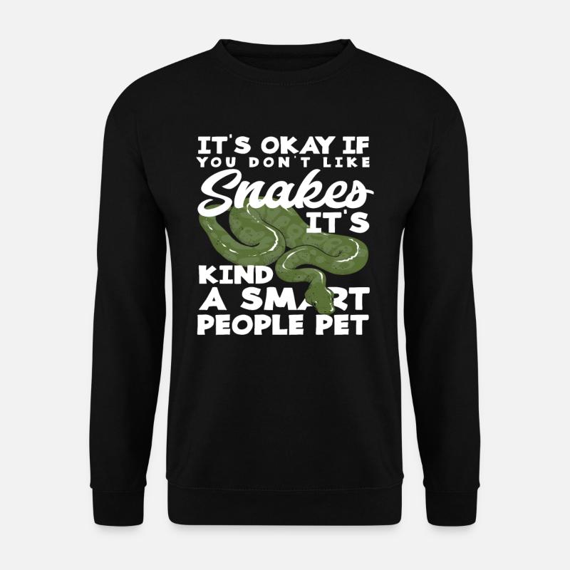 Snake Intelligent People Pet - Unisex Sweatshirt - black