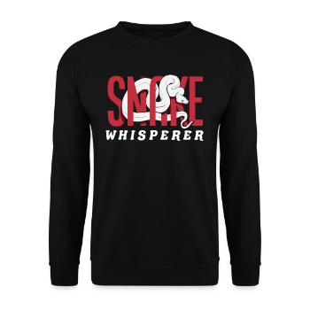 Schlangen Flüsterer - Unisex Pullover - Schwarz - Vorne - Alina (178cm) & Michal (187cm)