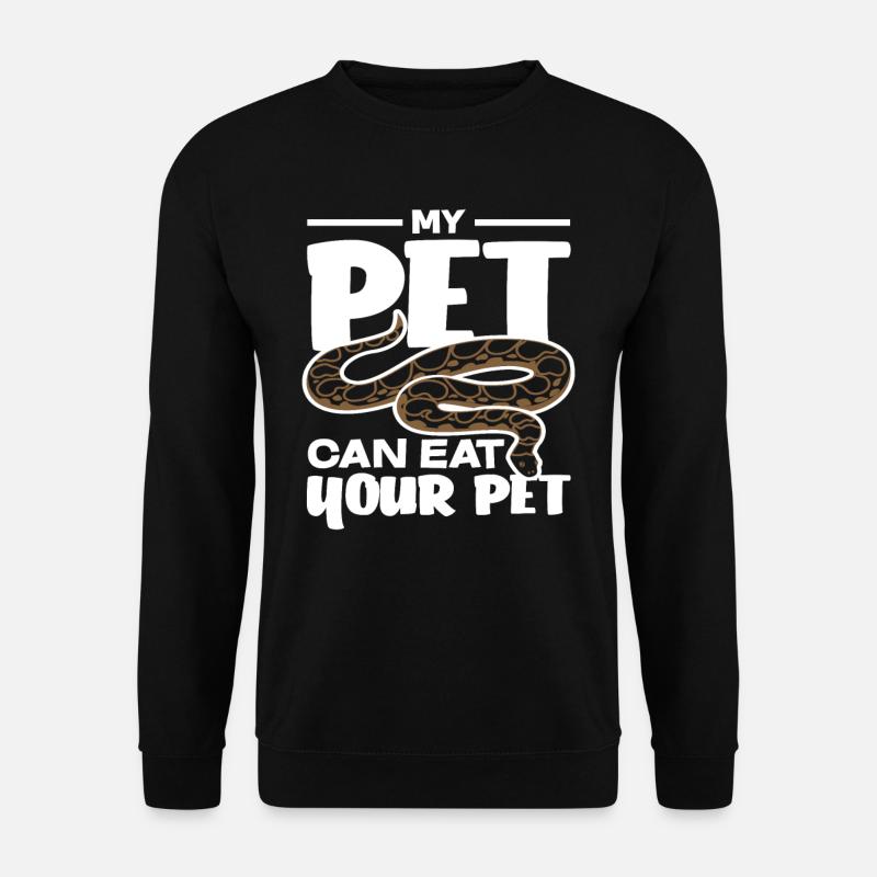 Snake Reptile Pet - Unisex Sweatshirt - black