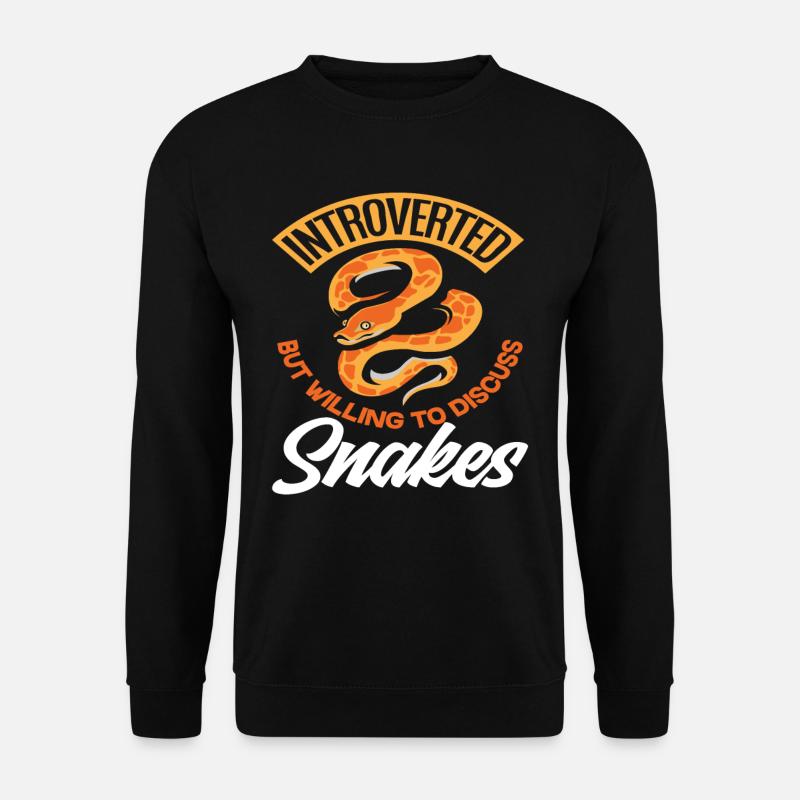Snake Introvert - Unisex Sweatshirt - black