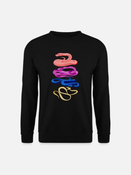 Retro Snakes - Unisex Sweatshirt - black
