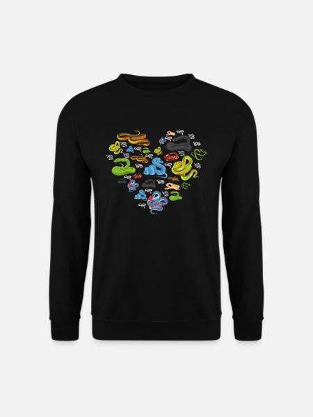 Heart Snakes - Unisex Sweatshirt - black