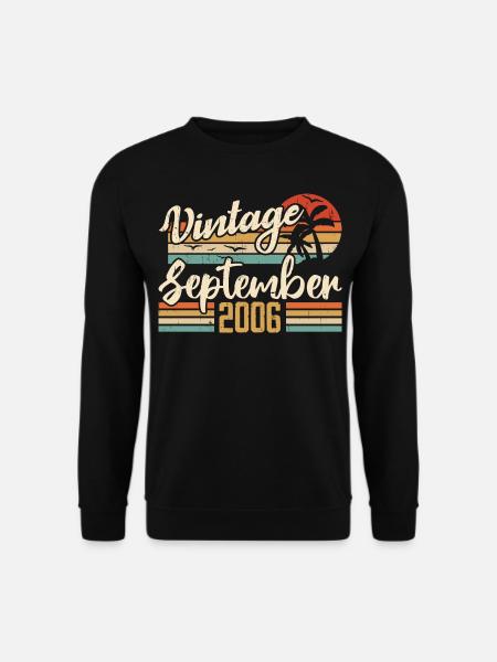 September 2006 Geburtstagsgeschenk September 2006 - Unisex Pullover - Schwarz