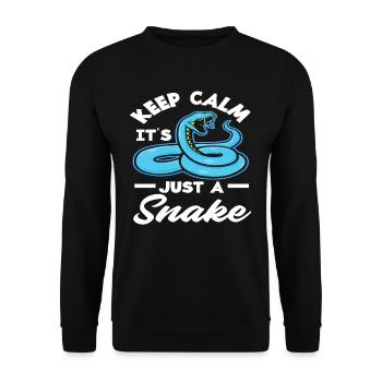 Snake Animal Pet Snakes - Unisex Sweatshirt - black - Front - Alina (178cm) & Michal (187cm)