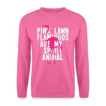 Flamant rose oiseau animal préféré - Sweat-shirt Unisexe - rose - Devant