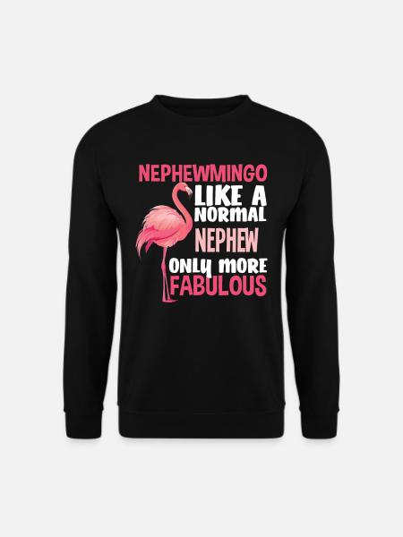 Flamingo Nephew Fabulous - Unisex Sweatshirt - black