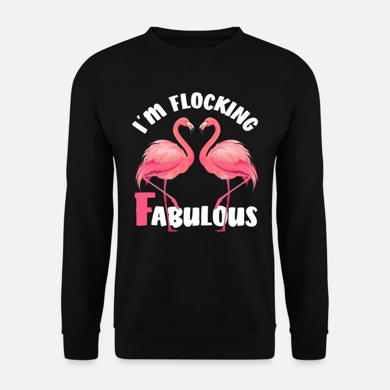 Flamingos - Unisex Sweatshirt - black