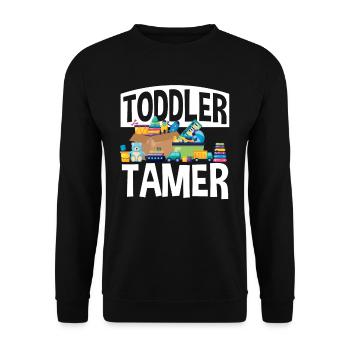 Éducateur de garderie Toddler Tamer - Sweat-shirt Unisexe - noir - Devant - Alina (178cm) & Michal (187cm)