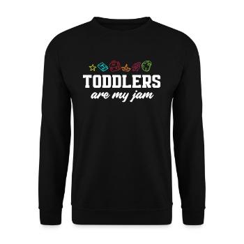 Toddlers are my thing, daycare center - Unisex Sweatshirt - black - Front - Alina (178cm) & Michal (187cm)