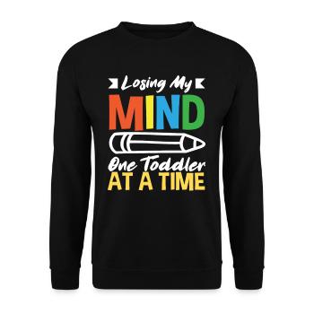 Lose My Mind Per Toddler - Unisex Sweatshirt - black - Front - Alina (178cm) & Michal (187cm)