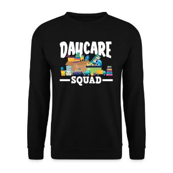 Nursery Squad Toy Box - Unisex Sweatshirt - black - Front - Alina (178cm) & Michal (187cm)
