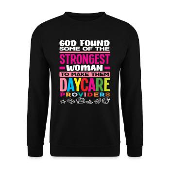 The strongest women become - Unisex Sweatshirt - black - Front - Alina (178cm) & Michal (187cm)