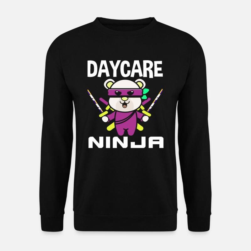 Kita Ninja Bear - Unisex Sweatshirt - black