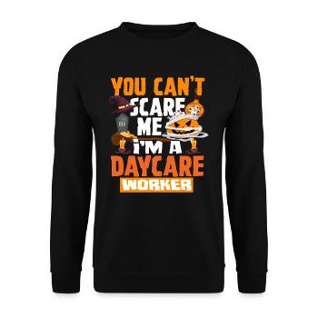 You can't scare me, I'm a - Unisex Sweatshirt - black - Front - Alina (178cm) & Michal (187cm)