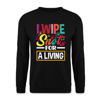 Crazy daycare lady - Unisex Sweatshirt - black - Front - Alina (178cm) & Michal (187cm)