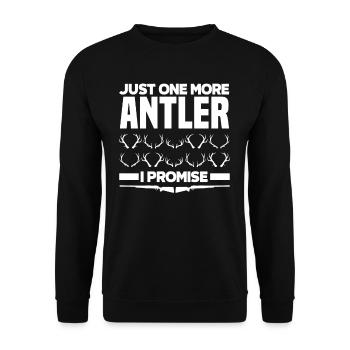 Un seul bois de plus promis au chasseur - Sweat-shirt Unisexe - noir - Devant - Alina (178cm) & Michal (187cm)