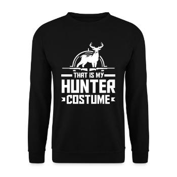 C’est mon costume de chasseur - Sweat-shirt Unisexe - noir - Devant - Alina (178cm) & Michal (187cm)
