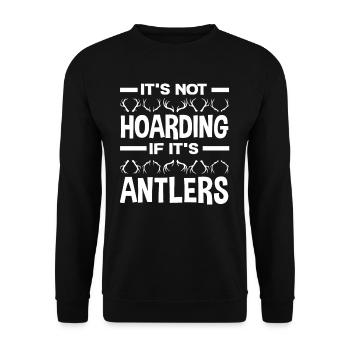 Ce n’est pas de l’accumulation si ce sont des bois - Sweat-shirt Unisexe - noir - Devant - Alina (178cm) & Michal (187cm)