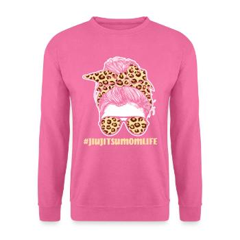 JiuJitsu MomLife Leopard Muster - Unisex Pullover - Pink - Vorne