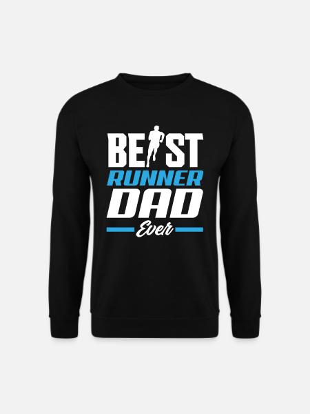 Bester Läufer Papa Aller Zeiten - Unisex Pullover - Schwarz
