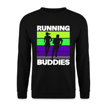 Copains de course Laufen Training - Sweat-shirt Unisexe - noir - Devant - Alina (178cm) & Michal (187cm)
