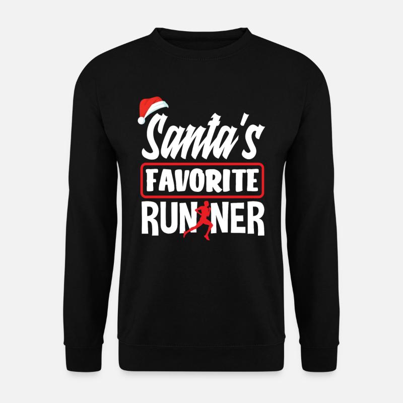 Plaisir du coureur de Noël - Sweat-shirt Unisexe - noir