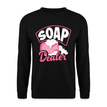 Savonnerie Savonnier - Sweat-shirt Unisexe - noir - Devant - Alina (178cm) & Michal (187cm)