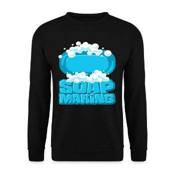Soap Making Instructions - Unisex Sweatshirt - black - Front - Alina (178cm) & Michal (187cm)