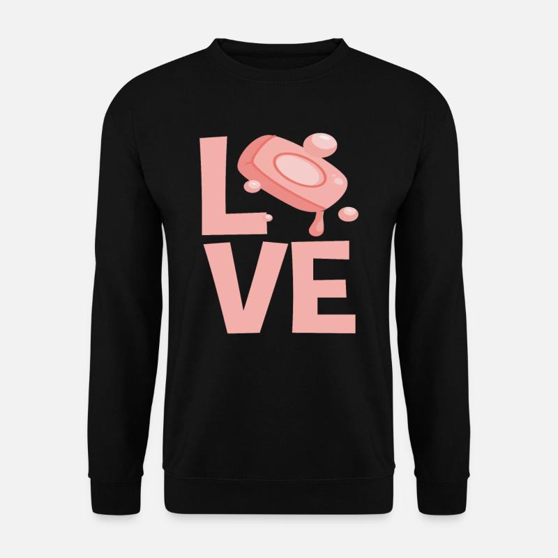 Soap Bubbles Love Design - Unisex Sweatshirt - black